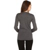 100% Merino Wool Women's Lightweight Crew - Base Layer Long Sleeve Shirt - Charcoal Gray - Medium