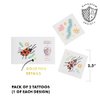 Daydream Society Backyard Bugs - Kids Temporary Tattoos - Pack of 2 Bug Designs with Gold Foil - Insect Party Favors - Decorations For Birthdays, Nature Themed Parties, and Summer Gatherings