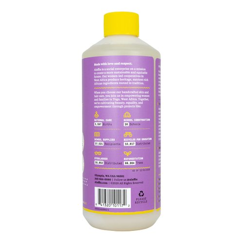 Alaffia Everyday Shea Bubble Bath, Soothing Support for Deep Relaxation and Soft Moisturized Skin, Made with Fair Trade Shea Butter, Cruelty Free, No Parabens, Vegan, Lavender, 16 Fl Oz