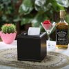 KINGFOM Square Pu Leather Tissue Box Cover, Modern Facial Tissue Holder, Roll Tissues Paper Case Dispenser for Bathroom Vanity Countertop, Night Stands, Office Desk & Car(Brown)
