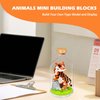 Mini Animals Building Blocks Sets, Cute Tiger Building Set Animal Figures for Office Home Decor, DIY Micro Blocks Christmas Birthday Gifts, Party Favors for for Boys Girls Adults