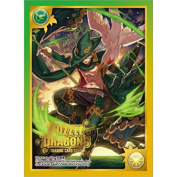 Puzzle & Dragons Awaken Green Odin Card Game Character Sleeves Collection PDL-03 Anime Shining Lance Wielder Grodin and PND PAD P&D Illust. Amanohana