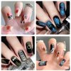Biutee Nail Stamper Kit Nail Art Stamping Plate Set Stamping Nail Polish Gel Stamp Plate Jelly Silicone Stamper Scraper Flower Lace Line kiss Stencil Template Tool Supplies for Holiday (Storage Bag)