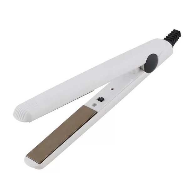 American Electric Plug Hair Straightener 110-220V Fast Heating Hair Straightener Flat Iron for Salon (White)
