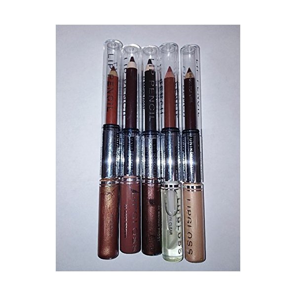 Cameo Unik Colour Lip Pencil and Lipgloss Set 5 pcs