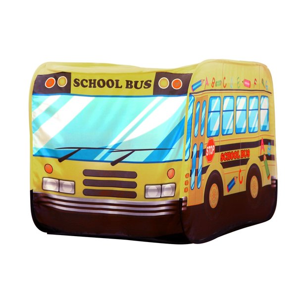 POCO DIVO School Bus Pop-up Play Tent Kids Pretend Vehicle