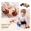 3PCS Wooden Baby Toys,Baby Grasping Toys Push Car Toys Montessori Toys Wooden Toy Vehicles,#3