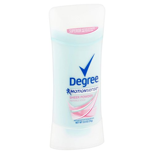 Degree Deodorant 2.6 Ounce Womens Motion Sense Sheer Powder (76ml) (2 Pack)