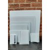 Fengze Plastic Access Panel-15x15cm Reinforced Plumbing Wall Access Panel,Separate of Door and Frame -HVAC Removable Hinged White (6x6inch)