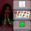 Partywind 204 Styles Luminous Hawaiian Party Supplies for Kids, Individually Wrapped Sheets Glow Hawaiian Luau Temporary Tattoos for Boys Girls Goodie Bag Stuffers, Summer Beach Party Decorations