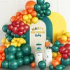INFLORAL Burnt Orange Balloon Arch Kit with Yellow Orange Red and Green Latex Balloons for Birthday Baby Shower Wedding New Year Fall Autumn Party and Themed Party Decoration