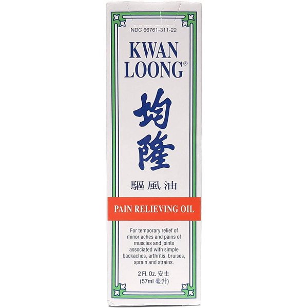 Kwan Loong Pain Relieving Medicated Oil, 2 oz. – Muscle Relief Menthol Oil – Recommended for Back Pain, Arthritis, Shoulders, Knee, Joint Discomfort, & Neck Pain – Sore Muscle Massage Oil - 4 Pack