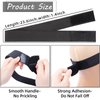 Elastic Bands for Wig 2pcs 3.5cm Edges Bands Lace Melting Band Wig Band for Edges with 4PCS Wig Caps, 60cm Flexible Grip Headband Laying Band Adjustable Ends for Baby Hair Closure
