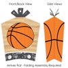 Big Dot of Happiness Nothin’ but Net - Basketball - Table Decorations - Baby Shower or Birthday Party Fold and Flare Centerpieces - 10 Count