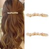 Pearl Hair Clips Barrettes for Women Elegant French Barrettes for Thin Thick Hair Small Gold Barrette Clips Hair Pins Hairpins Decorative Pearl Wedding Bridal Hair Clip for Women 2 PCS