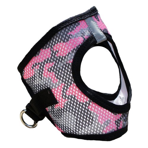DOGGIE DESIGN American River Dog Harness Camouflage Collection - Pink Camo (Small)