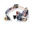 Necoichi Kabuki Charm Bow Tie Cat Collar (Navy)