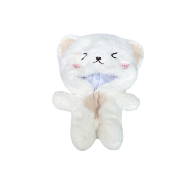 CALEMBOU 20cm/8'' Plush Doll Clothes Anime Plushie Outfit Gift for Children Suit Pajamas Toys Dolls Accessories (WhiteCat Suit)