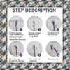 DL-YTG Latch Hook Kits Rug Unicorn Crochet Yarn Cushion Colour Pre-Printed Canvas Cover Rug Needlework DIY Hook and Latch Kit Christmas Home Decoration 30x30cm/12 X12in