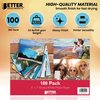 Premium Glossy Photo Paper, 5 x 7 inch, 100 Sheets, 200gsm, by Better Office Products, 5 x 7, 100-Count Pack