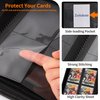 Zettokete Trading Card Binder 4 Pocket,Card Collection Binder with 160 Side Loading Pockets,TCG Card Album Folder Fit for MTG,Yugioh & Baseball Football Sports Cards,Black