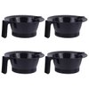 4pcs Hair Coloring Bowls Plastic Hair Mixing Bowls with Scale Color Mixing Tint Bowl Set for Hair Color Hair Bleach