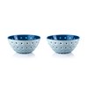 Guzzini Le Murrine 4.7" Bowl (Set of 2) - Blue & Azure - 3 Color Technology, Chip Resistant & Unbreakable, Reusable, BPA-Free, Cereal, Soup, Fruits - Mixing Bowl for Kitchen Ingredients