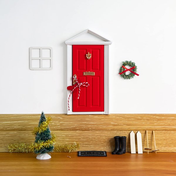 Wooden Miniature Magical Door for Fairies Special Entry