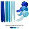 Capesaro Blue Crepe Paper Streamers - 6 Rolls Party Streamers for Baby Shower Boy Birthday Various Festival Party Decorations