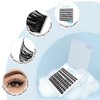 Lash Clusters 84 Pcs Cluster Lashes Eyelash Clusters DIY Cluster Eyelash Extensions Individual Lashes Thin Band & Soft(Morning,D-16)