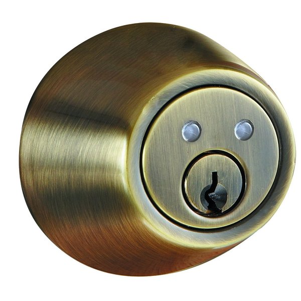 MORNING INDUSTRY INC RF-01AQ RF Remote Control Dead Bolt, Antique Brass