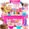 DIY Sweets Slime Kit, Cake & Ice Cream Slime Making Kit for Girls Ages 8-12, Creativity Kids Slime Kits to Make Butter Slime, Cloud Slime & Fluffy Slime, Fun Slime Party Favors Birthday Gifts Toys