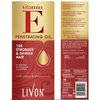 Livon Vitamin E Penetrating Serum Oil For Stronger & Shinier Hair |Enriched With Argan & Almond Oil | No Sulphate Parabens and Mineral Oil | No Weigh Down | Satin Shine | Perfect Manageability - 100ml