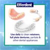 Efferdent Retainer Cleaning Tablets, Denture Cleaning Tablets for Dental Appliances, Minty Fresh & Clean, 44 Count, (Pack of 3)