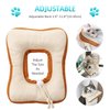 Frienda 2 Pieces Adjustable Cat Cone Soft Cat E Collar Cat Elizabeth Collar Cute Cat Donut Toast Neck Cone Collar Adjustable Cat Cone Collar with Edge Gift for Christmas Kitten and Cats