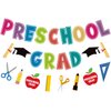 Preschool Graduation Banner 2024, Preschool Graduation Party Decorations 2024, Elementary Graduation Party Supplies Kindergarten Pre K Congrats Grad Supplies (Pre-assembled) - 3Packs