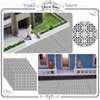 Clabby 12 Pcs Miniature Dollhouse Wallpaper Peel and Stick Cement Tile DIY Self Adhesive Dollhouse Flooring Wallpaper on 1/12 Scale 1/6 Scale for Dollhouse Accessories Decorations