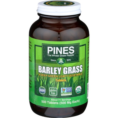 Pines Organic Barley Grass,500 mg,500 Count Tablets