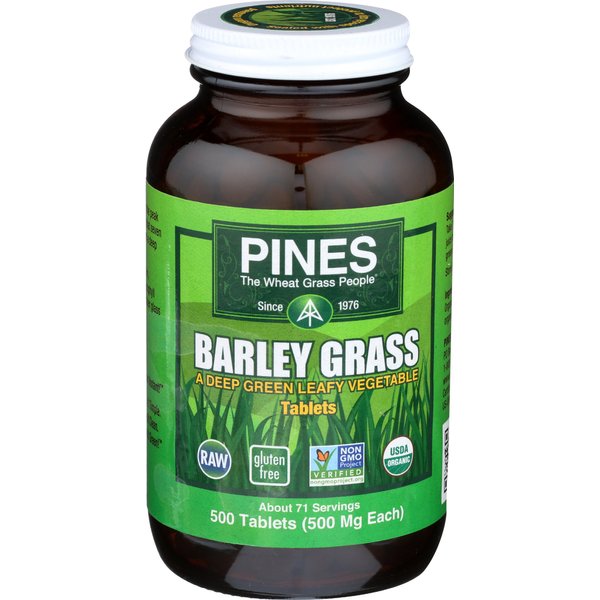 Pines Organic Barley Grass,500 mg,500 Count Tablets
