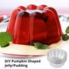 Homaisson 16Pcs Pudding Cup Molds, 3.7''x1.77'' Mini Fluted Cake Pans, Small Fluted Cake Pans for Baking，Non-Stick Jelly Molds, Easy to Demold, Pudding Cake Pan Nonstick