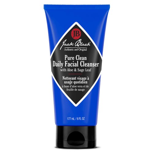 Jack Black - Pure Clean Daily Facial Cleanser,â€“ 2-in-1 Facial Cleanser and Toner, Removes Dirt and Oil, PureScience Formula, Certified Organic Ingredients, Aloe and Sage Leaf, 6 fl oz (Pack of 1)