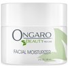 Ongaro Beauty Organic Facial Moisturizer - Moisturizer Face Cream with Probiotic Extracts, Aloe Vera, Vitamin A, C & E - Hyaluronic Acid Moisturizer, Hydrating Face Moisturizer- 2 fl. Oz​
