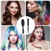 Wig Brush Set, Stainless Steel Wire Bristle Brush for Synthetic Hair, Portable Brush and Combs for Human Hair Wigs and Extensions
