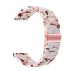 Kabbba Resin Watch Band Compatible with Fitbit Versa/Versa 2/Versa Lite, Lightweight Adjustable Fashion Bracelet Wristband Replacement for Women Men with Stainless Metal Buckle（Nougat White）