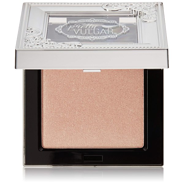 Pretty Vulgar Shimmering Swan Powder Highlighter, Shimmer Highlighting Powder for Face and Body, Gluten-Free and Cruelty-Free, Glow Up, 6g / 0.2 Oz