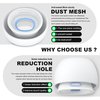 AirPods Pro 2nd Generation/1st Generation Earbuds (8 Earbud mounting Slots with Noise-canceling Holes and Built-in dust mesh), USB-C Charging Cradle, and Cleaning kit. 4 Pairs (XS/S/M/L), White