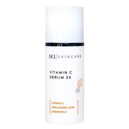 DCL Skincare Vitamin C Serum 25, High Potency 25% Vitamin C Anti-oxidant Serum with Amino and Hyaluronic Acids, 1 Fl Oz