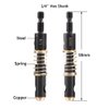Yakamoz 2Pcs 1/4-Inch Hex Shank Center Drill Bit Set Door Window Cabinet Self Centering Hinge Tapper Core Hole Openning Puncher Bits Woodworking Tools 5mm 1/4''