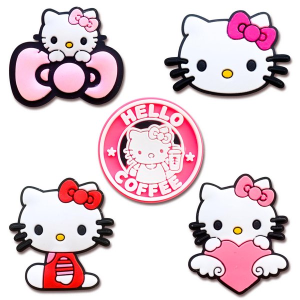 Zanerolan Cartoon Shoe Decoration Charms for Clog, Cute Cartoon Charms Accessories for Teens Kids Girl Party Favor (Cat)