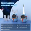 FTOYIN Kids U Shaped Electric Toothbrush with 3 Brush Heads, Sonic Toothbrush Kids with 5 Modes, 45s Smart Reminder Cartoon Astronauts 360-Degree Cleaning IPX7 Waterproof Design for Age 2-12